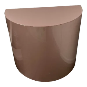 Large 1980s Pink Acrylic Half Circle Pedestal