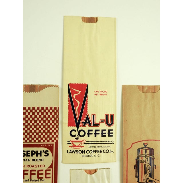 Circa 1940s Vintage Coffee Bags Set of 4 Chairish