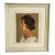 Vintage 1950s Pastel Portrait of Young Woman For Sale
