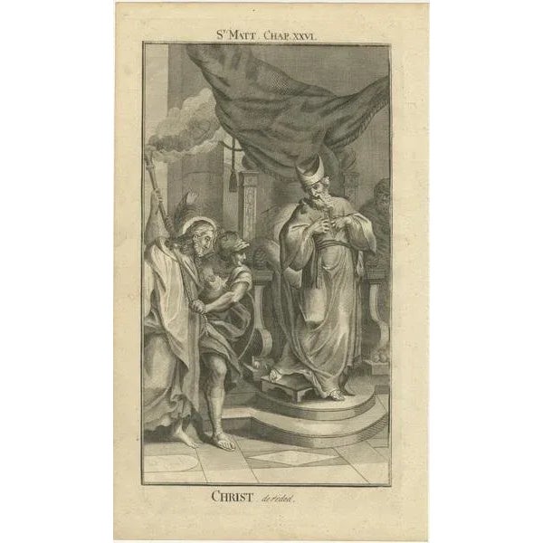 Three Biblical Engravings, 1735, Paper, Set of 3 For Sale - Image 4 of 10