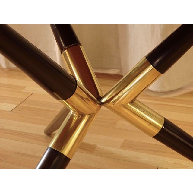 Art Deco 1940s French Art Deco Round Dining Table and 4 Chairs - Set of 5 For Sale - Image 3 of 12