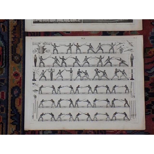 Realism Antique 19th Century Military Training Lithographs - a Pair For Sale - Image 3 of 6