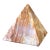 1970s Hand-Carved Polished Onyx Pyramid Sculpture or Paperweight For Sale