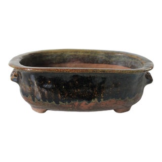 Vintage Studio Art Footed Pottery Planter For Sale