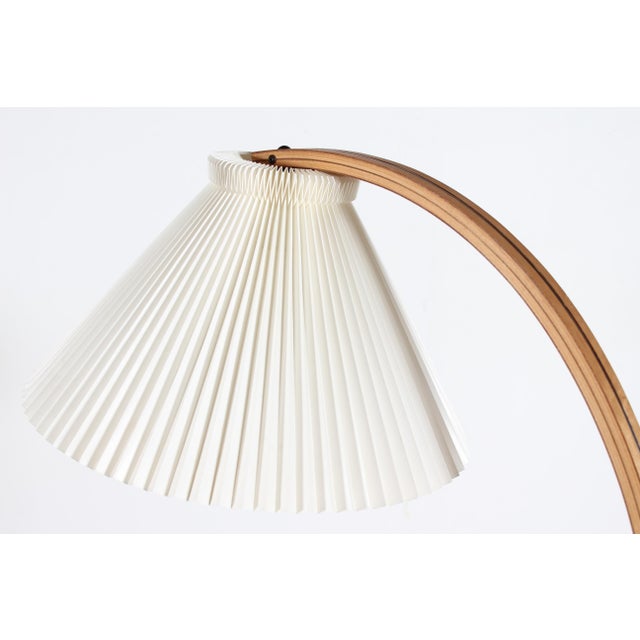 Vintage Floor Lamp with Le Klint Shade from Mads Caprani, Denmark, 1970s For Sale - Image 4 of 12