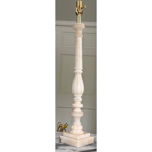 Restoration Hardware Style Neoclassical Column Lamp For Sale - Image 9 of 15