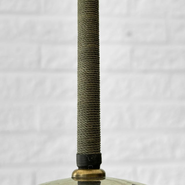 Green Scandinavian Art Deco Pendant Lamp with Fluorescent Glass, 1930s For Sale - Image 8 of 10