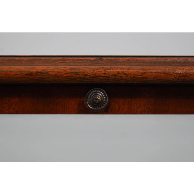 Brown Pair of Chippendale Mahogany Glass Top Showcase End Tables For Sale - Image 8 of 17