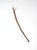 An antique wooden cane. The bentwood walking stick features a metal capped end and a lovely crooked line. Diameter 1"