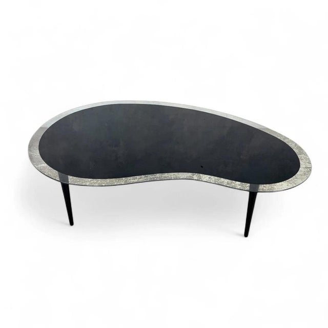 Glass Mid-Century Modern Kidney Bean Coffee Table, 1950s For Sale - Image 7 of 7