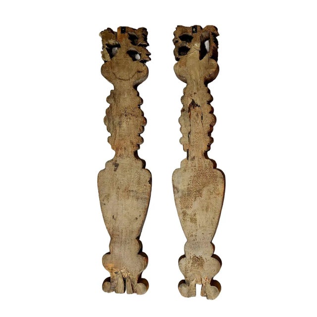 Asian 19th Century Pair of Chinese (Anhui) Qing Dynasty Wood Architectual Panels For Sale - Image 3 of 8