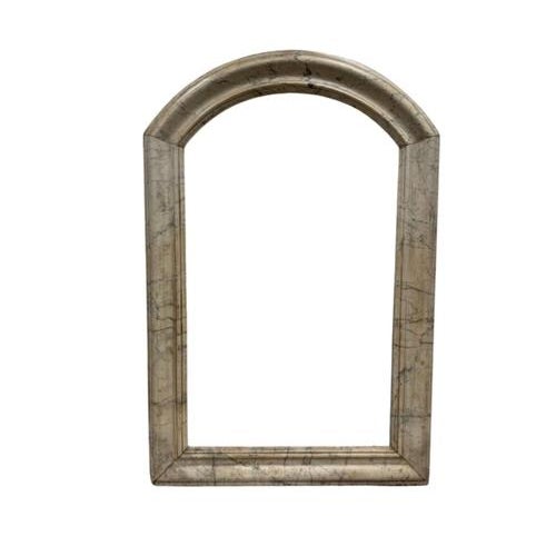 Antique French Marble Arched Mirror Frame, 1890s For Sale - Image 3 of 15