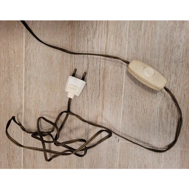 Orange German Ceramic Table Lamp, 1950s For Sale - Image 8 of 18