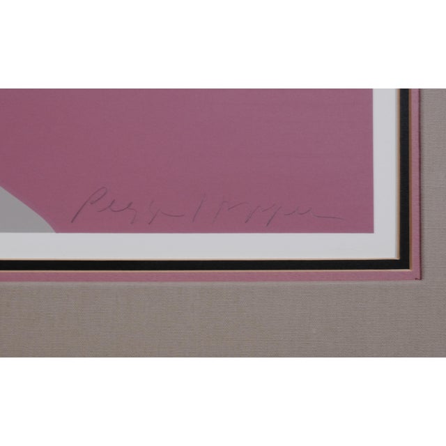 1980s 1984 Pegge Hopper "Peahi Kui Lei" Limited Edition Serigraph 263/284 Framed & Matted Behind Plexiglass Very Good + For Sale - Image 5 of 6