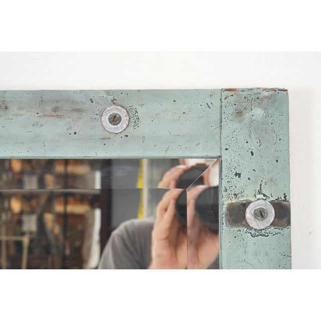 Handcrafted Copper Art Dressing Mirror For Sale - Image 4 of 8