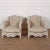 Textile Set of Swedish Armchairs in Linen For Sale - Image 7 of 7