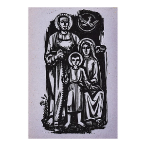 Walter Mellman Holy Family Woodcut