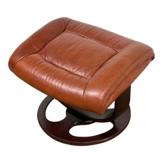 Stressless Faux Leather Footstool For Sale