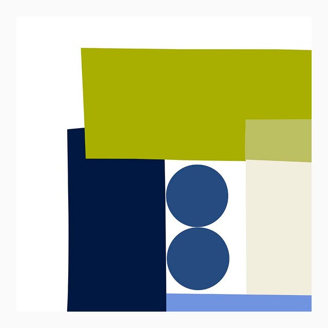 Not Yet Made - Made To Order Blue Green Tuxedo Fine Art Print 35" X 45" by Liz Roache For Sale - Image 5 of 7