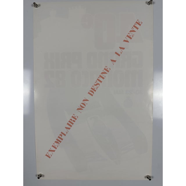 40E Grand Prix De Monaco 1982 Limited Edition Motorsport Poster by J. Grognet For Sale - Image 4 of 10