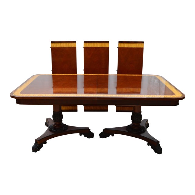 Regency Baker Mahogany Banded Dining Table Chairish