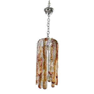 1970 Carlo Nason for Mazzega "Cascade" Chandelier in Murano Glass