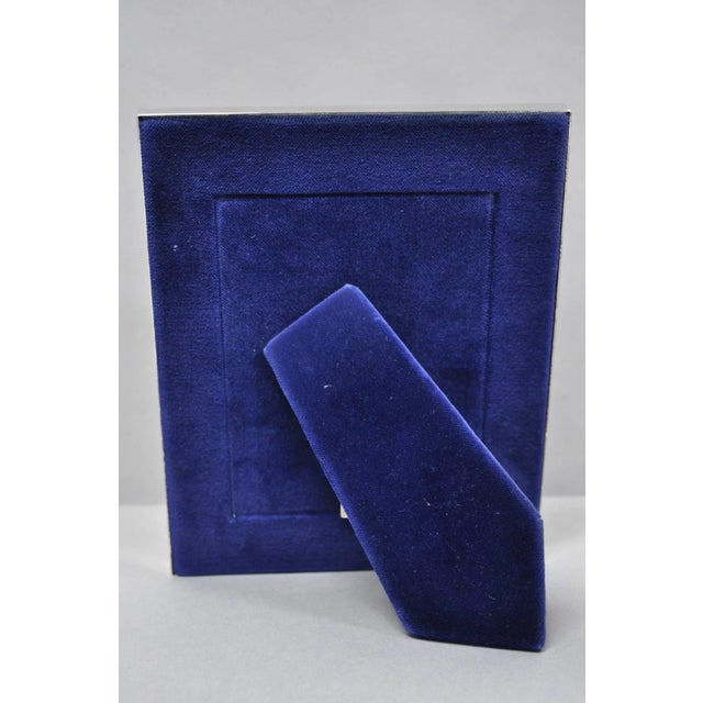 Late 20th Century Lauren Ralph Lauren Silver Plated Normandy Modern 3.5x5 Photo Picture Frame (B) For Sale - Image 9 of 16