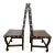Set of 6 Authentic Hand-Carved Peruvian Leather Dining Chairs With Sol De Oro Coin Details For Sale - Image 4 of 6