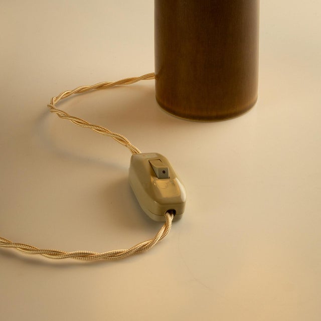 1960s Hares Fur Glaze Table Lamp by Palshus, Denmark, 1960s For Sale - Image 5 of 8