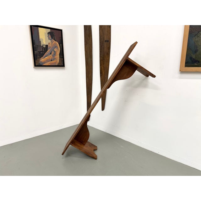 Large Pine Farm Bench, 1950s For Sale - Image 12 of 16