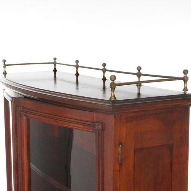 Rj Horner Mahogany Bow Front Bookcase Circa 1890 For Sale - Image 15 of 18
