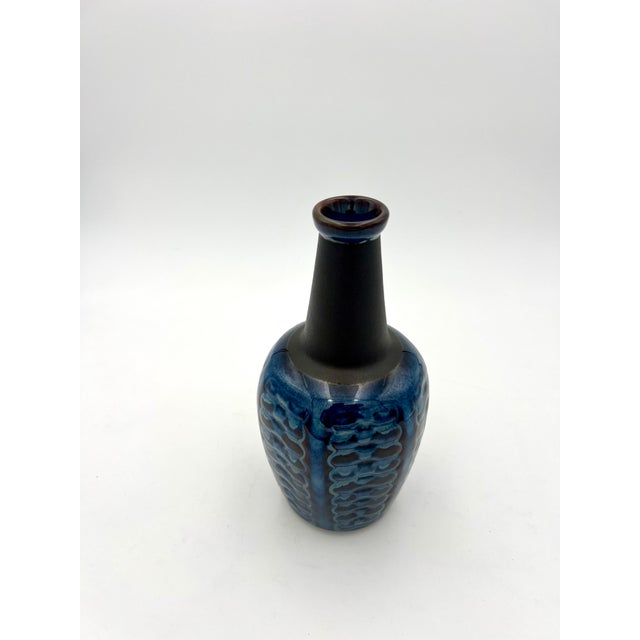 Ceramic Vase Blue Series by Einar Johansen for Soholm, 1960s, in Very Good conditions. Designed 1960 to 1969 This piece...