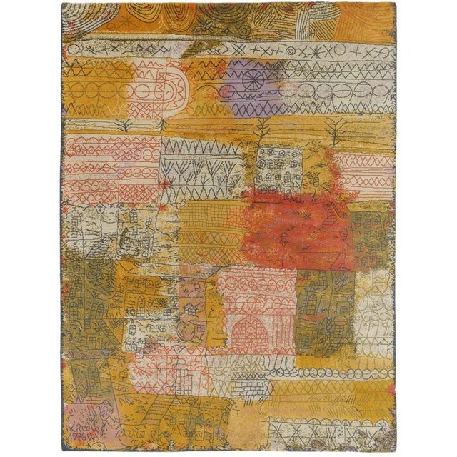Textile Florentin Villa Quarter Art Rug in the Style of Paul Klee, 1926 For Sale - Image 7 of 7