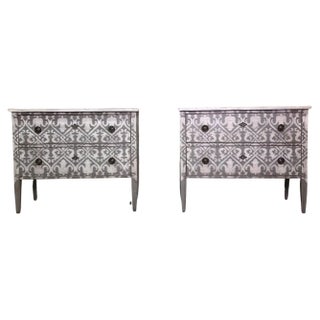 Italian Chests of Drawers in Pinewood, Early 20th Century, Set of 2 For Sale