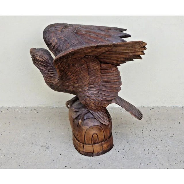 Wood Late 19th Century Antique Great American Pilot House Eagle Model For Sale - Image 7 of 9