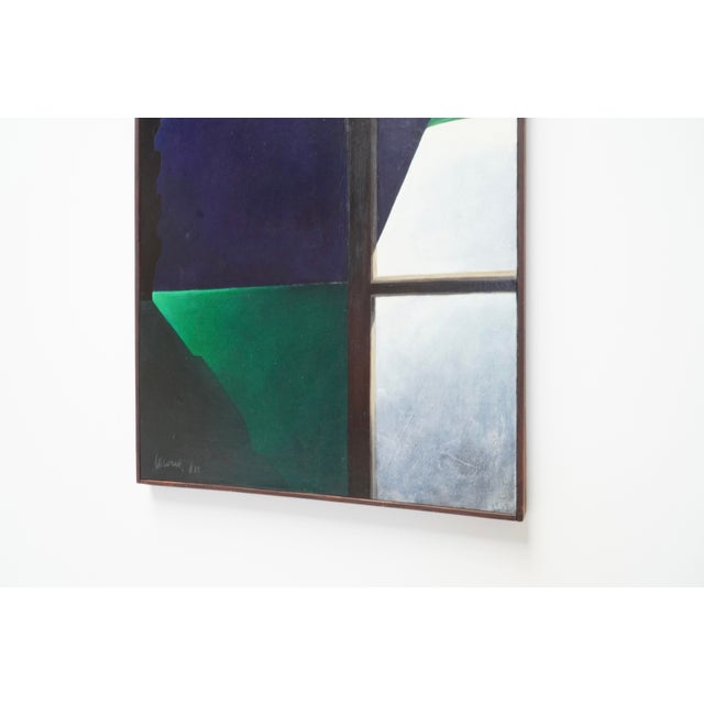 Mid-Century Modern Simone Lacour, The Accessible of the Inaccessible, 1981, Oil on Canvas For Sale - Image 3 of 8