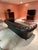 English Large Vintage Black Leather Chesterfield Sofa For Sale - Image 3 of 12