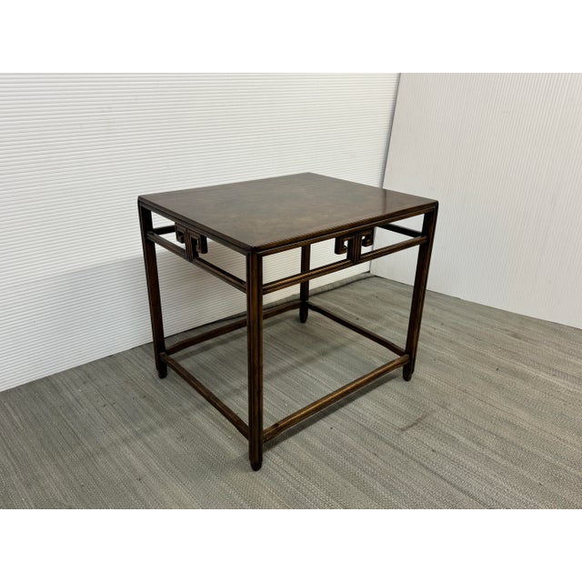 Transitional Michael Taylor for Baker Furniture Far East Collection Side Table For Sale - Image 3 of 12