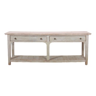 English Painted Potboard Dresser Base For Sale