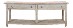 English Painted Potboard Dresser Base