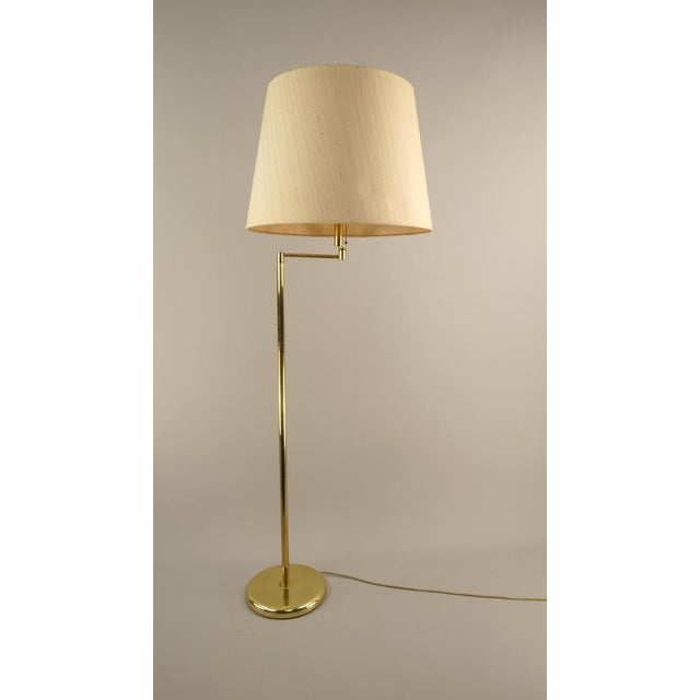 Vintage Brass Floor Lamp with Swivel Arm, Germany, 1970s For Sale - Image 4 of 18