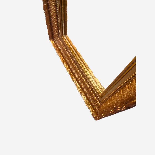 Large Carved Gilded Wall Mirror For Sale - Image 10 of 12