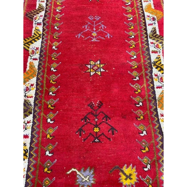 Antique Turkish Oushak Runner For Sale - Image 3 of 18
