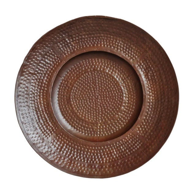 Late 20th Century Vintage Iron Hammered Wall Plate For Sale - Image 5 of 5