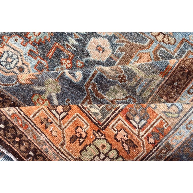 Antique Persian Malayer Rug With All-Over Sub-Geometric Floral Design 4'4"x6'2" For Sale - Image 9 of 10
