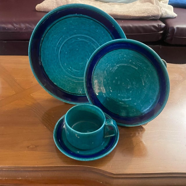 Mid-Century Modern 1960s Mid-Century Modern Baldelli Dinnerware, 4 Piece Place Settings For Sale - Image 3 of 9