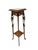 Art Nouveau Pedestal Plant Stand in Hand-Carved Beech & Marble, 1900s For Sale - Image 10 of 10