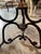 1970s Vintage French Style Wrought Iron Accent Table With Round Glass Top For Sale - Image 5 of 10