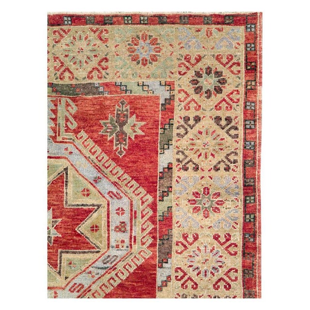 Tribal Galerie Shabab Collection Mid-20th Century Handmade Turkish Anatolian Gallery Carpet For Sale - Image 3 of 10