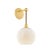 Mitzi Abbie 7.25 in. 1 Light Wall Sconce in Aged Brass Finish For Sale - Image 10 of 10